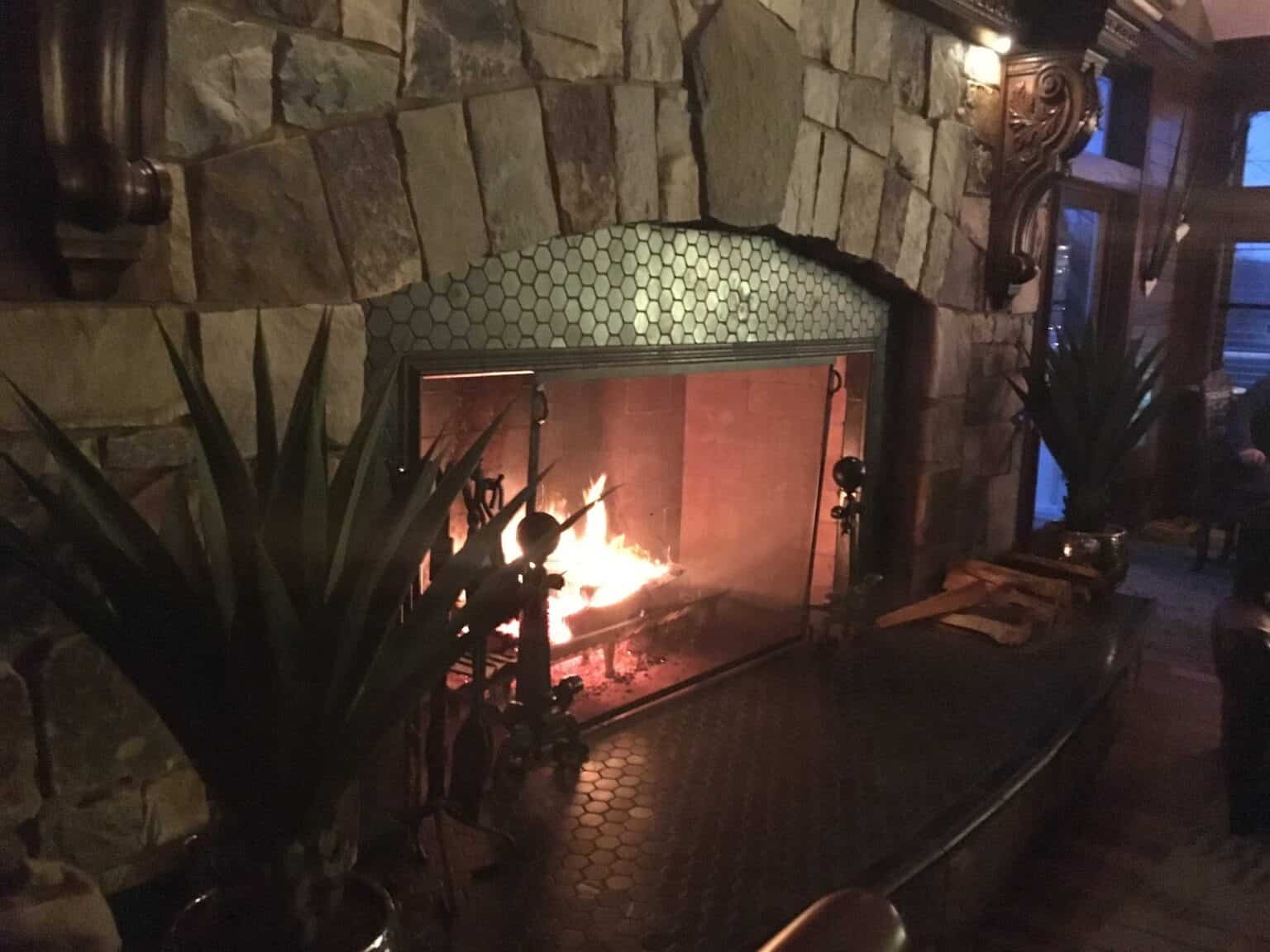 Johnny Manhattan's fireplace